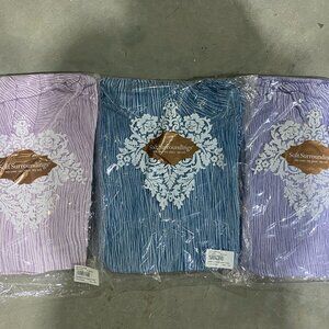 Set of 3 Soft Surroundings Asymmetrical Gauze Tops - Lavender, Purple, & Blue XS